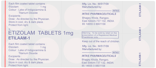 etizolam 1mg